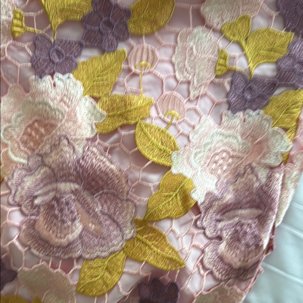 Fashion Nova Pink and Yellow Floral pantsuit - Picture 7 of 11